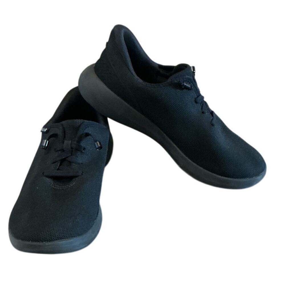Kizik Madrid‎ Eco Knit Sneaker W 10.5 Wide M 8.5 Comfort Walking Workwear Black